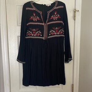 Beach Linch Lounge Black babydoll-style Dress